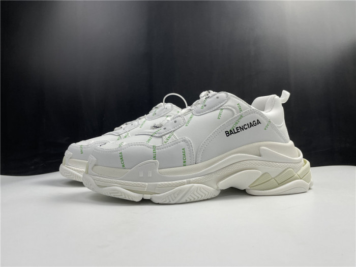 Ba*len*cia*ga sneaker triple.s.gomma white green 536737 w5fw6 1956